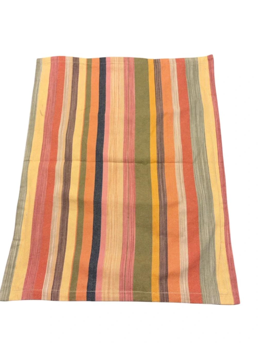 Pottery Barn Striped Standard Cotton Linen Blend Pillow Shams Set of 2